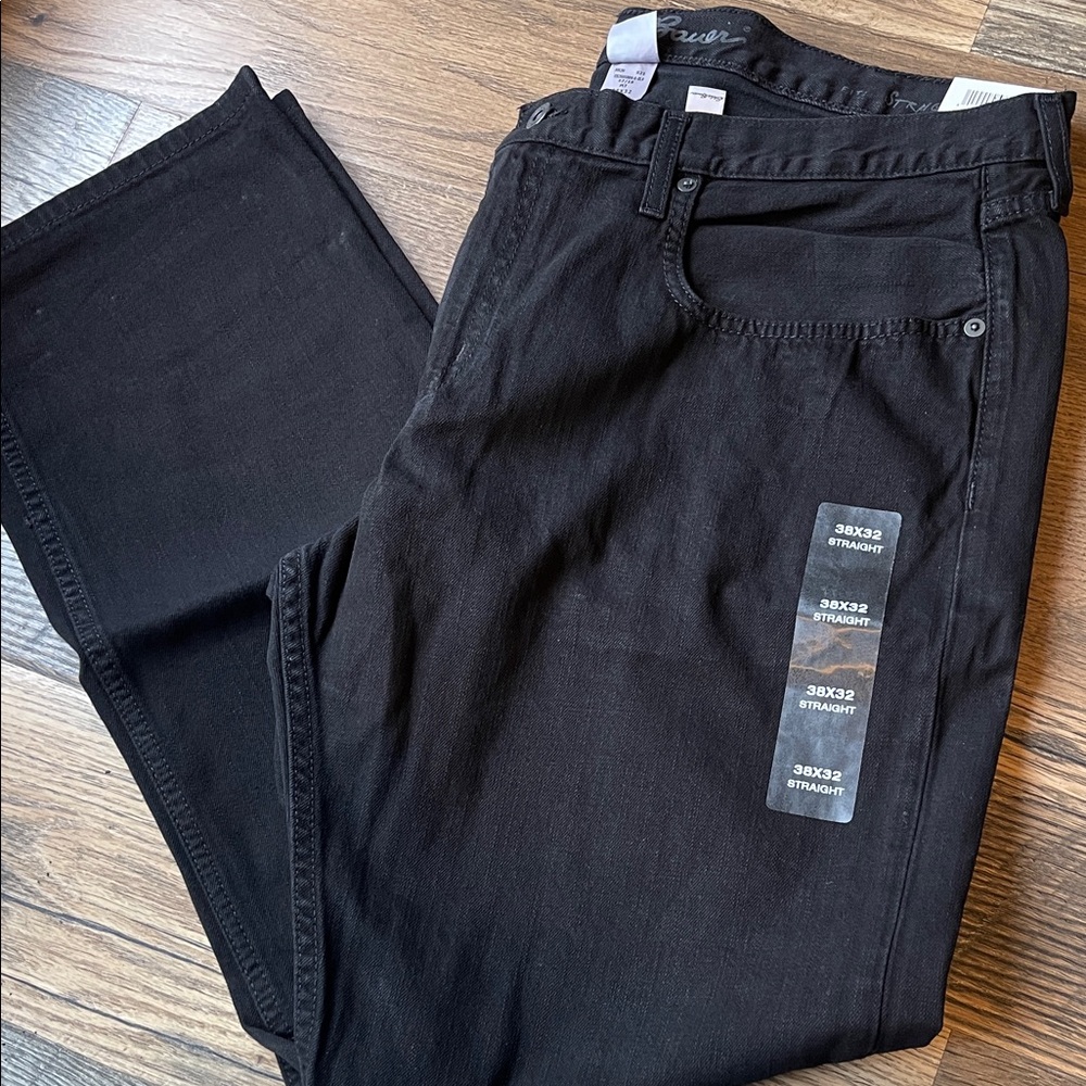 Eddie Bauer Authentic Straight black jeans 38 x 32